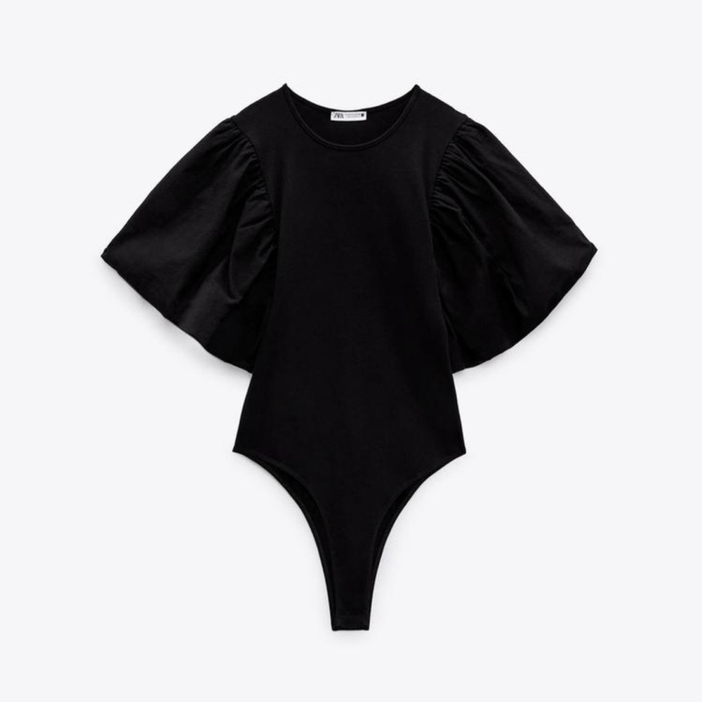 Zara Balloon Sleeve Bodysuit